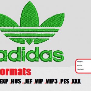 Adidas logo embroidery design 11