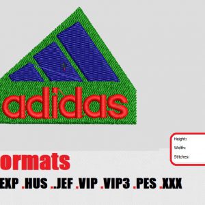 Adidas logo embroidery design 12