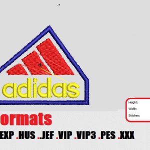 Adidas logo embroidery design 15
