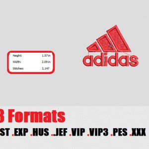 Adidas logo embroidery design 04