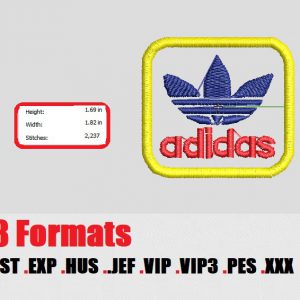 Adidas logo embroidery design 05