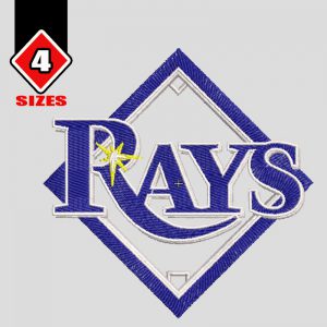 Tampa Bay Rays Logo embroidery design