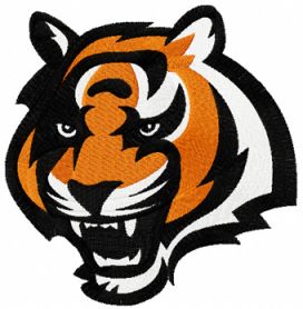 Cincinnati Bengals logo machine embroidery design